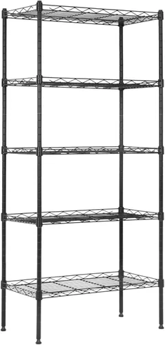 Miniatura 8 de Estantería metálica de almacenamiento de 6 niveles de 208.8 cm x 121.92 x 45.72 cm, con ruedas, resistente estante con capa de acero, cromado
