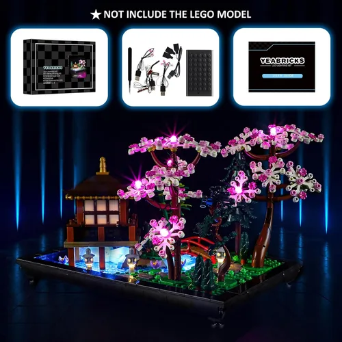 Miniatura 5 de YEABRICKS Luz LED para Lego-10315 Icons Tranquil Garden Building Blocks Modelo (Lego Set no incluido)
