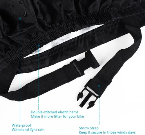 Miniatura 5 de Funda para bicicleta para 1, 2 o 3 bicicletas, funda impermeable para bicicleta, fundas de almacenamiento al aire libre para bicicleta XL XXL 420D