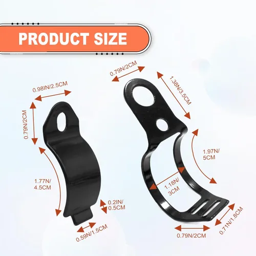 Miniatura 2 de 2 pares de soportes de indicador de horquilla de aleación de aluminio para motocicleta, soporte universal de montaje de intermitente de luz de señal