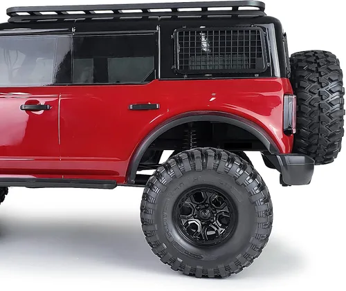 Miniatura 3 de MORLORDY Ventanas laterales de metal RC Ventanas traseras Red de malla protectora para 1/10 Escala RC Crawler Car TRX4 2021 Bronco Actualizaciones