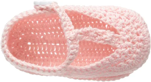 Miniatura 8 de Jefferies Socks Mary Jane - Botines de ganchillo con correa en T para recién nacidos