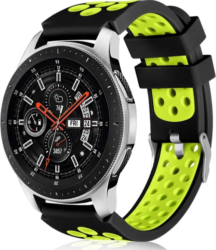Miniatura 14 de Lerobo - Correas compatibles con Samsung Galaxy Watch 3 de 45 mm/Samsung Galaxy Watch 46 mm, Gear S3 Frontier, Correa clásica, correa de silicona