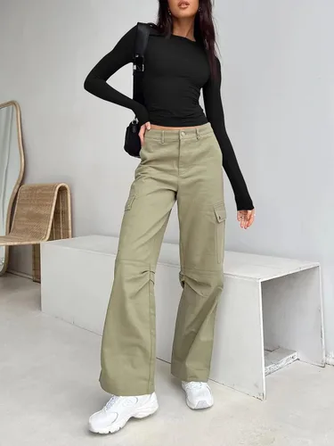 Miniatura 4 de Trendy Queen Camisetas de manga larga para mujer, a la moda, para otoño, 2023, básicas, para entrenamiento, ajustadas, Y2K