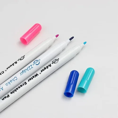 Miniatura 7 de 7 rotuladores no permanentes, bolígrafos de tela borrables en agua, bolígrafo de bordado soluble, lápiz de tinta que desaparece, bolígrafo de tinta