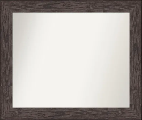 Miniatura 644 de Amanti Art Espejo personalizado, espejo de baño negro puente, espejo de pared o espejo de tocador de baño sobre el fregadero (26 x 26 pulgadas)