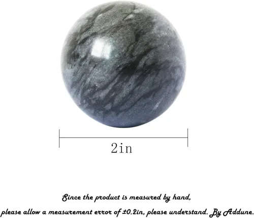 Miniatura 3 de Bolas de Baoding chinas, color gris oscuro, para ejercicio de salud, bolas de mano para el estrés, bolas de mármol para medicina china natural