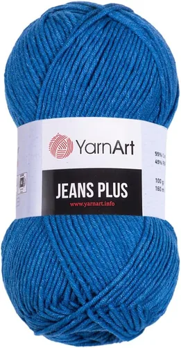 Miniatura 35 de YarnArt Jeans Plus - Hilo de mezcla de algodón suave, 100g (3.5 onzas), 160m (174 yardas), 55% algodón, 45% acrílico, grosor medio #4, ideal