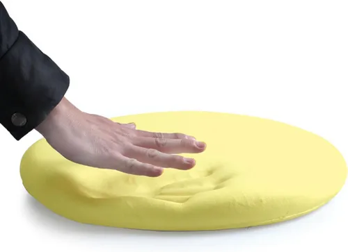 Miniatura 4 de Greenjin Cojín de asiento de espuma viscoelástica desmontable de 13 pulgadas, cojín redondo para silla antideslizante, almohadilla para taburete