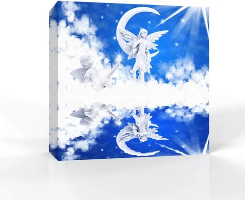 Miniatura 17 de wall26 Lienzo decorativo para pared, imágenes de ángeles, decoración de pared para el hogar, dormitorio, sala de estar, pinturas en lienzo