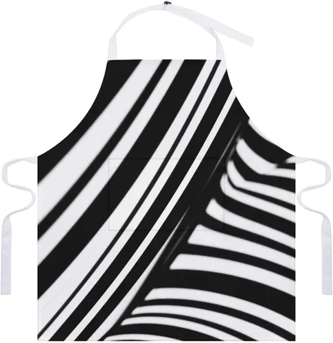 Miniatura 7 de MUSM Delantal para adultos – 27.6 x 31.5 pulgadas, delantales de poliéster resistentes con dos bolsillos grandes, delantal de cocina impermeable