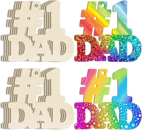 Miniatura 32 de Adornos de madera para cartas de amor para pintar de 7 pulgadas, tamaño grande, para el Día de la Madre, el Día de San Valentín, discos de madera