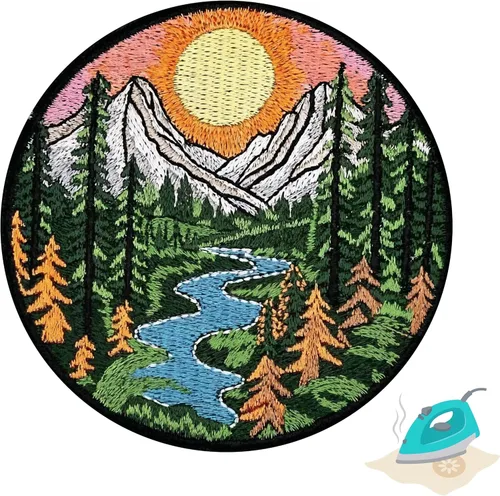 Miniatura 13 de Parche de llama para planchar de 3.5 pulgadas, 1 paquete de parches bordados para coser para ropa, jeans, chaquetas, mochilas, sudaderas
