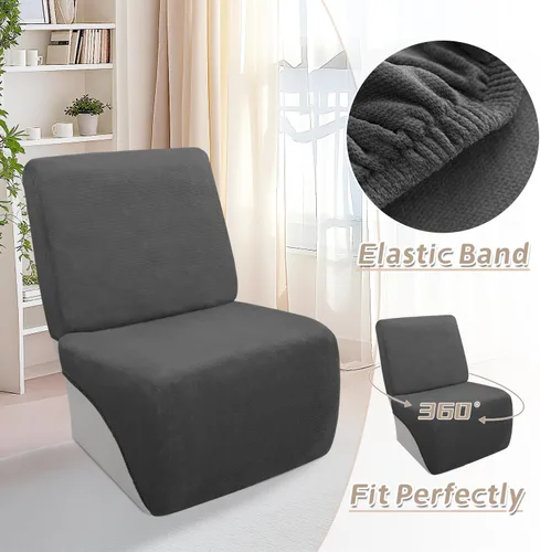 Miniatura 644 de Arfntevss Fundas de sofá seccional reclinable de terciopelo, Funda de sofá seccional de esquina para sofá reclinable, Funda elástica suave