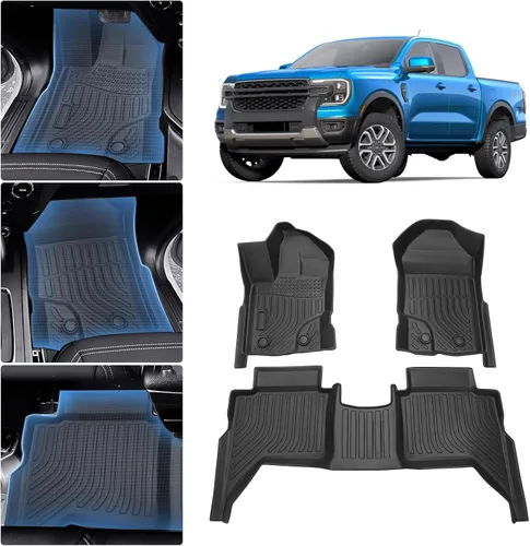 Miniatura 24 de Sunsdrew Alfombrillas TPE para todo tipo de clima, ajuste personalizado para Subaru Crosstrek 2018-2023/Impreza 2017-2023, negro, juego de 4 piezas