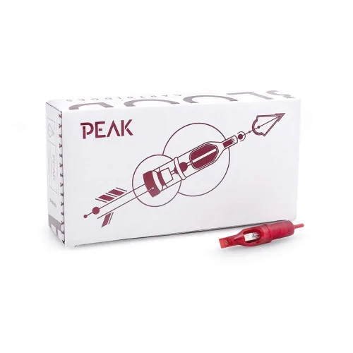 Peak Agujas de cartucho de tatuaje para tatuaje, Bugpin Curved Magnum Textured Mix 0.138 in Agujas de tatuaje cónicas - Excelente para tatuajes,