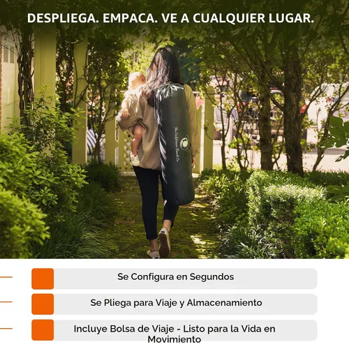 Miniatura 7 de POP 'N GO PLAYPEN - Corralito para bebés y niños pequeños para interiores y exteriores - Tienda de playa para bebés, plegable, portátil con toldo