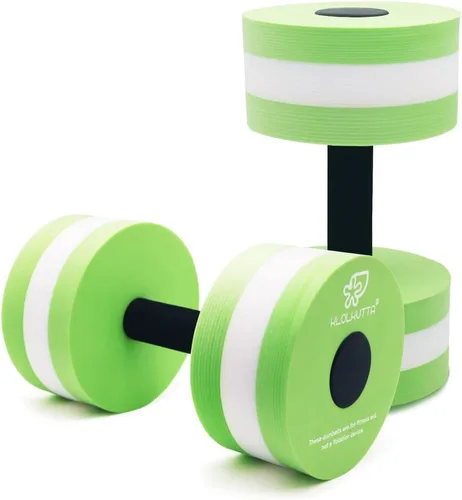 Miniatura 9 de Mancuernas acuáticas, 2 unidades, de espuma para ejercicio aeróbico en agua, mancuernas de resistencia para piscina, barras de mano para ejercicios