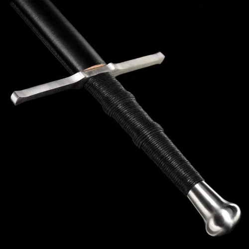 Miniatura 6 de YONG XIN SWORD - Espada, hecha a mano, práctica, acero al carbono 1095, espiga completa, afilada, vaina