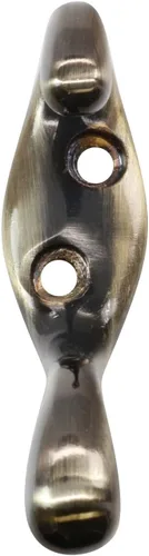 Miniatura 5 de Rok perchero de dos ganchos resistente, 3-1/2" - Paquete de 10 unidades, Antique Brass