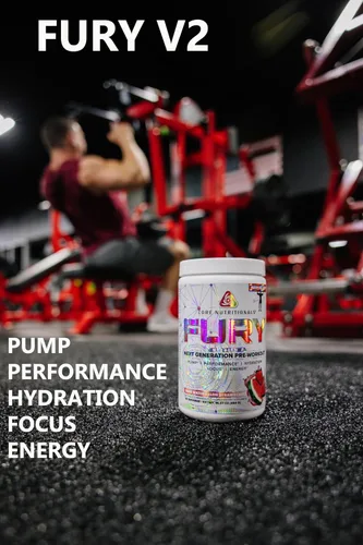 Miniatura 2 de Core Nutritionals Fury V2: Polvo de pre-entrenamiento para maximizar el rendimiento en el gimnasio con cafeína Zum-XR®, L-CItrulina y Alpha GPC