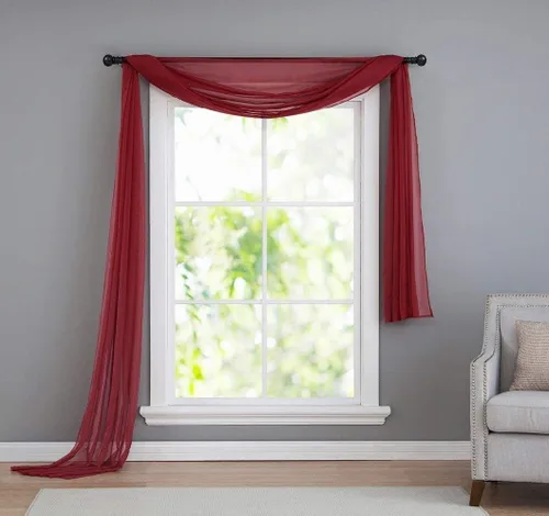 Miniatura 6 de Pañuelo Luxury Discount semitransparente para ventana, de color liso