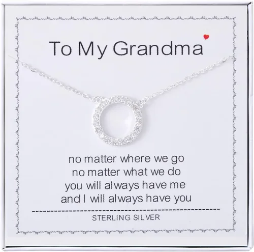 Miniatura 8 de Collar para mujeres y niñas, collar de círculos de plata de ley, collar de fuerza de coraje, guerreros, ideas de regalos