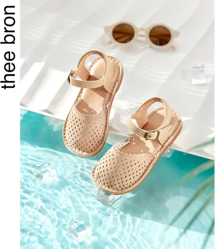 Miniatura 77 de THEE BRON Sandalias cómodas para niñas, zapatos para niños, sandalias rellenas