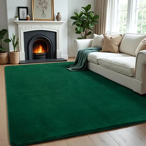 Miniatura 25 de Andecor Alfombra Peluda de Pasillo para Dormitorio Sala de Estar, 2x6 pies Verde Lavable Esponjosa Alfombras de Pasillo de Área para Cocina
