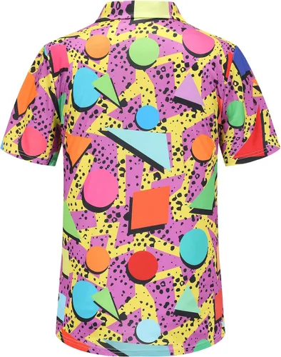 Miniatura 38 de Camisas de golf para hombre, Dry Fit, camisa de golf de manga corta, divertidas camisas polo de golf