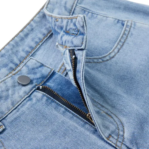 Miniatura 5 de Jeans clásicos de pierna recta de tiro medio para mujer
