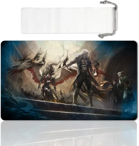 Miniatura 20 de Juego de mesa MTG Playmat Games Tamaño 60X35 cm CCG Compatible para MTG CCG RPG Juego de cartas coleccionables (Ajani Steadfast)