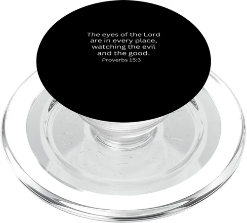 The Eyes Of The Lord Evil and Good Proverbs 15:3 Christian PopSockets MagSafe PopGrip para iPhone