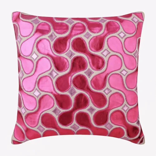 Miniatura 19 de The HomeCentric Juego de 2 fundas de almohada de 20 x 20 pulgadas (19.7 x 19.7 in), color rosa fucsia, funda de almohada cuadrada de terciopelo 13.