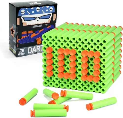 Miniatura 12 de EKIND Paquete de 100 piezas de repuesto de dardos de succión de bala de espuma compatible con NERF N-Strike Series Blaster (azul)