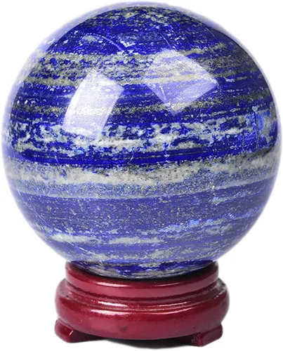 Miniatura 156 de JIC Gem Esfera de cristal de cuarzo Pietersite, bola de cristal decorativa azules y marrones dorados para meditación, decoraciones de mesa