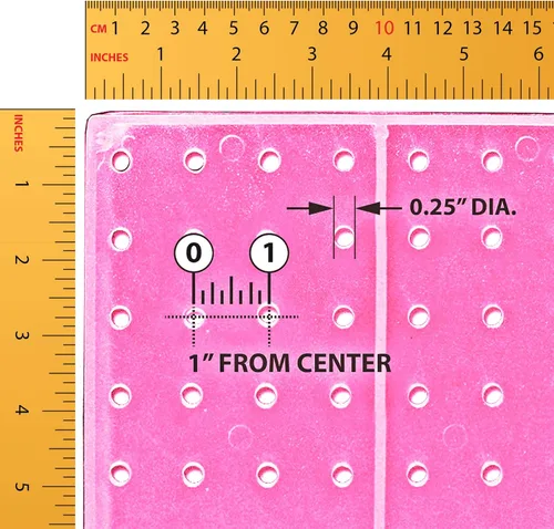 Miniatura 4 de Azar Displays 900988-PNK Kit organizador de tablero de clavijas de 125 piezas (2-24 "X 24"")", rosa