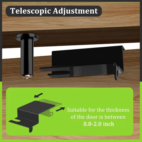 Miniatura 2 de Cerradura superior para puerta de seguridad infantil, cerraduras de puerta superior para niños hechas de metal duradero, cerraduras ajustables