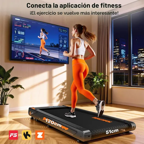 Miniatura 6 de Walking Pad Treadmill with Speaker, 4-in-1 6.2MPH Treadmills for Home with App Compatible, Walking Pad with 10% Incline, LED Display, 2.75HP