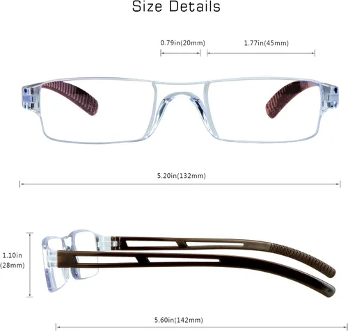 Miniatura 3 de VisionGlobal 8 pares de anteojos de lectura, anteojos con filtro de luz azul, anteojos de lectura para computadora para mujeres y hombres, marco