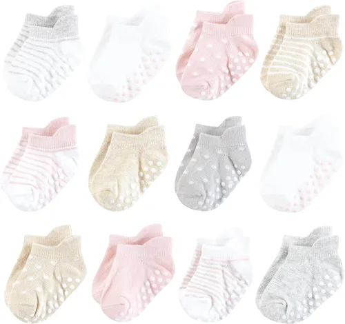 Miniatura 17 de Hudson Baby Calcetines antideslizantes unisex para bebé, Rosado Multi Girl
