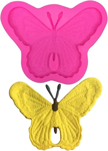Miniatura 6 de Lindo molde de mariposa 3D reutilizable de grado alimenticio, moldes de silicona antiadherentes para decoración de tartas, molde de chocolate
