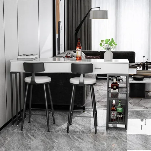 Miniatura 4 de Mesa de bar, mesa de consola, apartamento pequeño, hogar, barra de pared moderna, porche, sala de estar, armario de almacenamiento, mesa de comedor