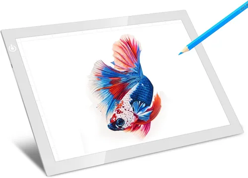 Miniatura 15 de LitEnergy A3 Caja de Luz LED para Calcar, Ultradelgada, con USB Ajustable, Luz LED Artcraft para Tatuajes, Transmisión, Bosquejos, Animación, Verde
