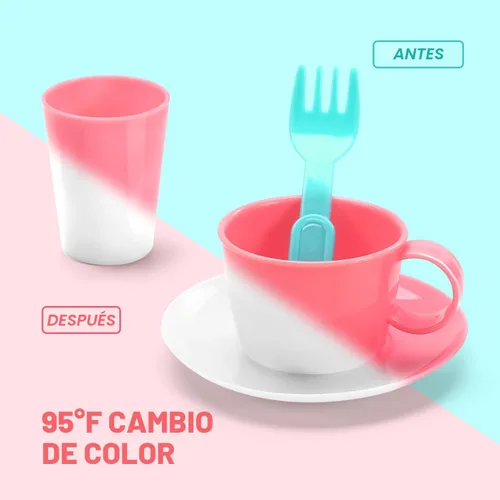 Miniatura 4 de CUTE STONE - Juguetes de fregadero de cocina con cambio de color, lavavajillas eléctrico para niños con agua corriente, grifo real actualizado