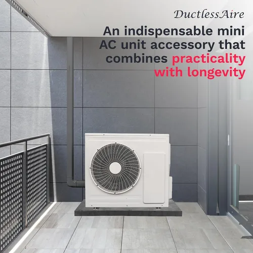 Miniatura 8 de DuctlessAire Almohadilla para equipo – Mini Split AC unidad condensadora sin conductos – Mini aire acondicionado dividido, bomba de calor, HVAC