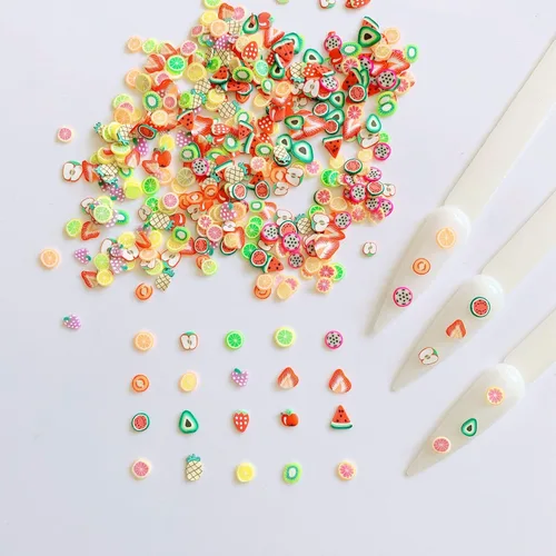 NAIL ANGEL 3200pcs Rebanadas de arcilla polimérica 20 formas diferentes mezcla en una bolsa Deco para arte de uñas decoración de uñas 10202