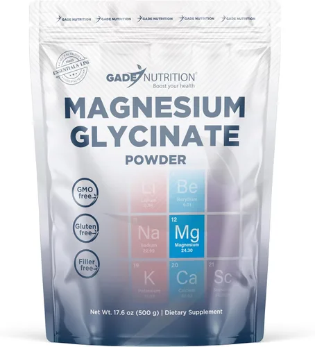 Miniatura 12 de Gade Nutrition - Polvo de carbonato de magnesio puro 17.64 oz, 875 mg por porción, 571 porciones Sin OMG, sin gluten, sin relleno, altamente