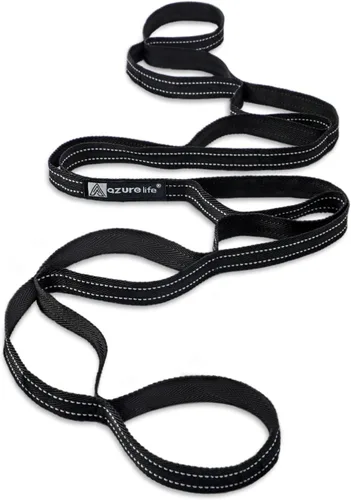 Miniatura 2 de A AZURELIFE Premium Durable Stretch Straps with Loops, Stretching Strap for Physical Therapy, Multi-Loop Yoga Strap Fitness Exercise Strap for Yoga