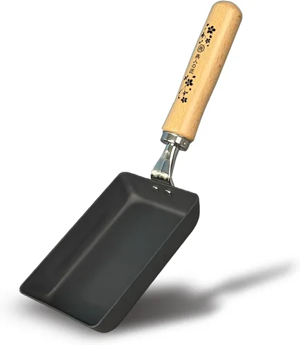 KAKUSEE Tamagoyaki - Molde para tortilla japonesa enrollada, bandeja para huevos de hierro, lista para inducción, fabricada en Tsubame, Japón